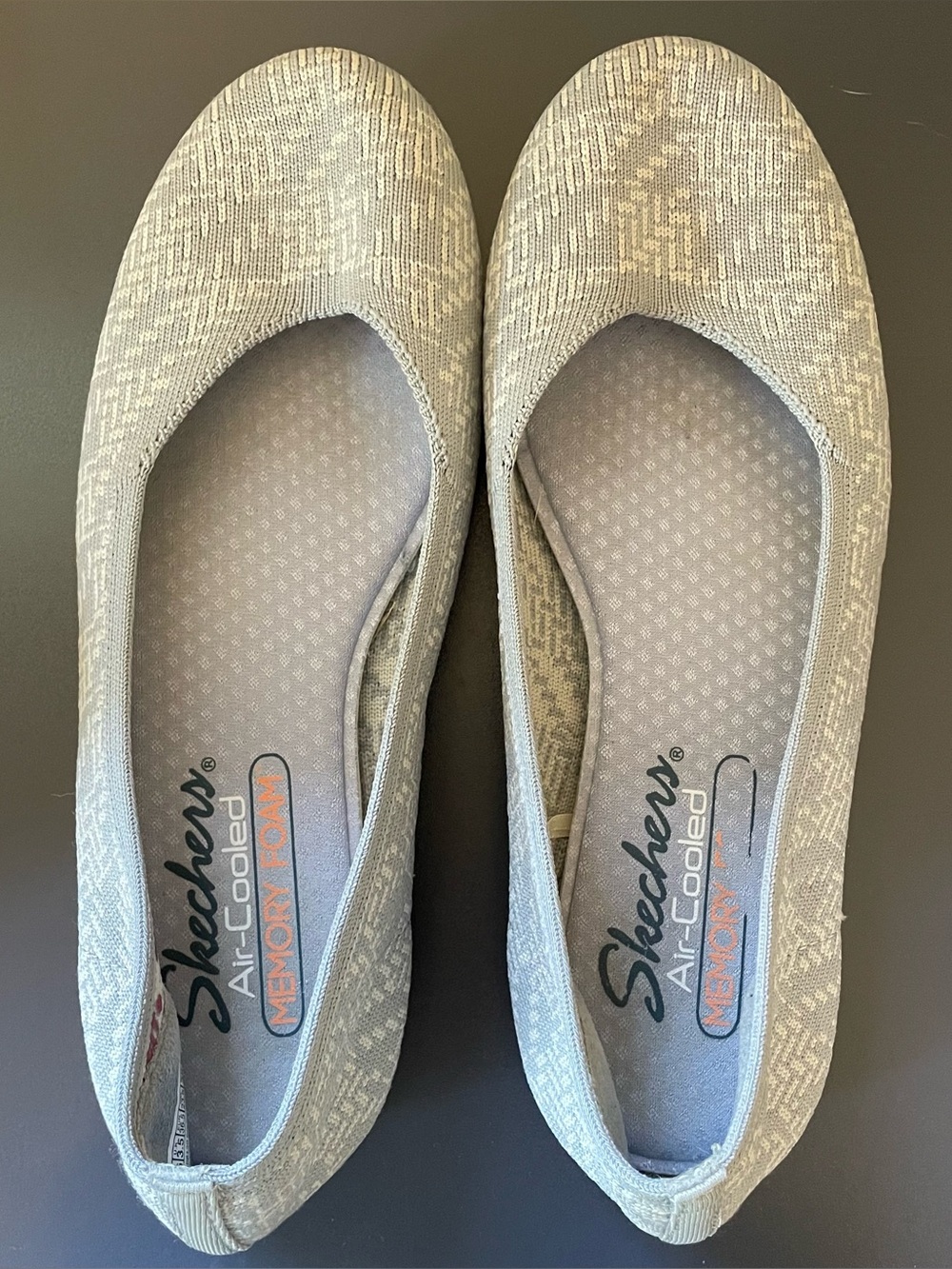 Sketchers Air cooled memory foam Grey/ blue Flats size 6.5